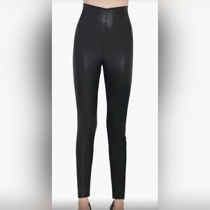 Everbellus Eco Leather High‎ Rise Black Leggings